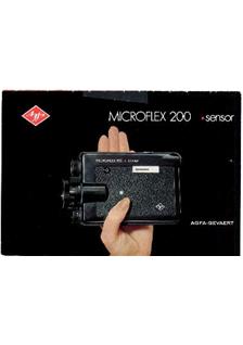 Agfa Microflex Sensor 200 manual. Camera Instructions.